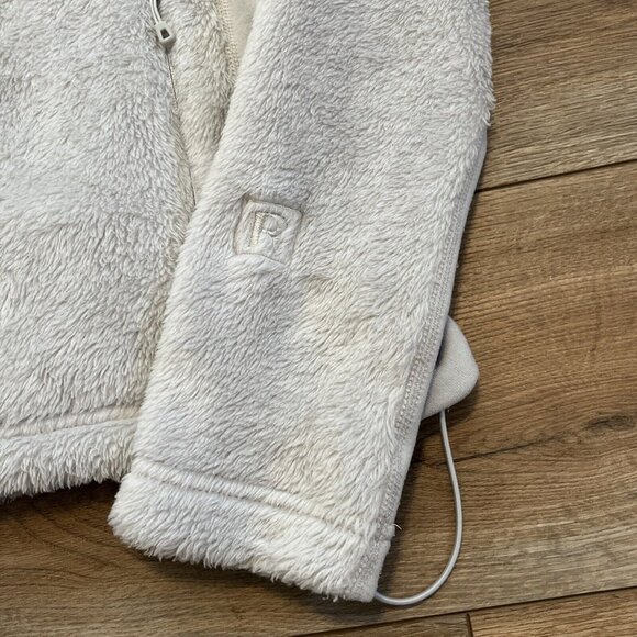 Women's Patagonia Fleece Jacket SZ Medium Gray Full Zip Logo - Picture 4 of 12